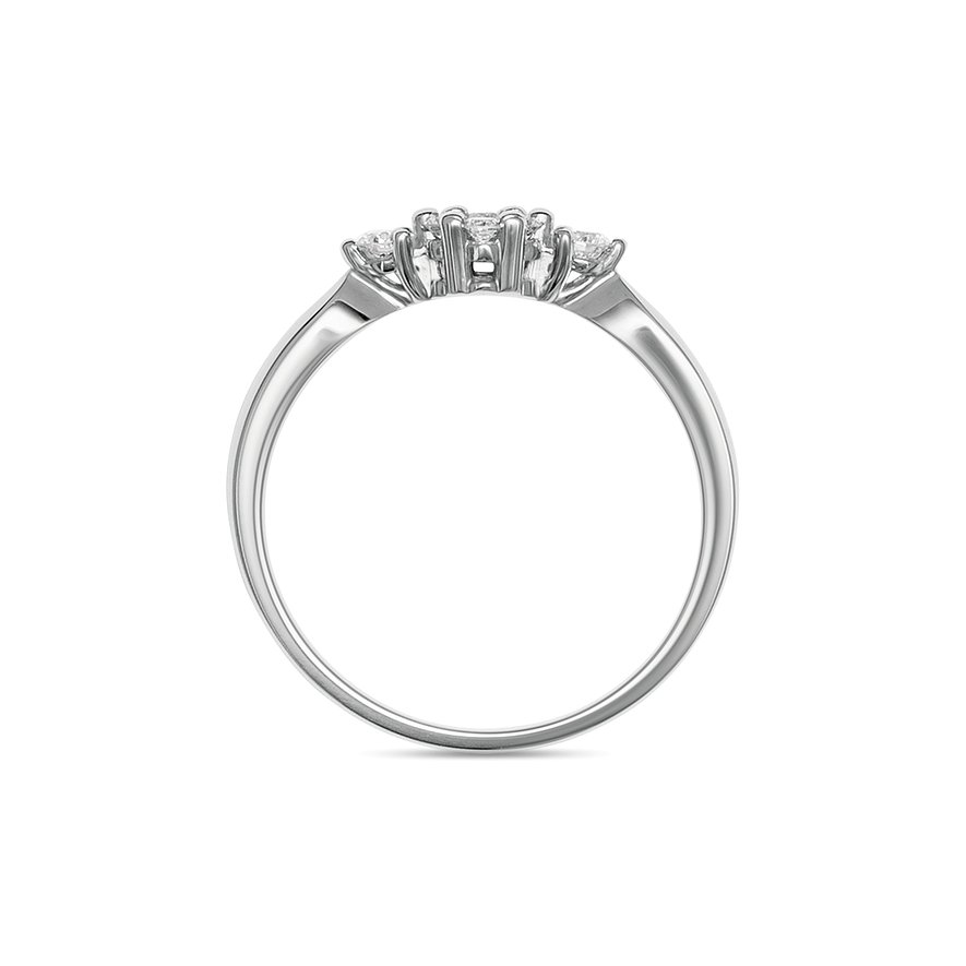 CHRIST Ring aus 585 Weißgold mit Diamanten.