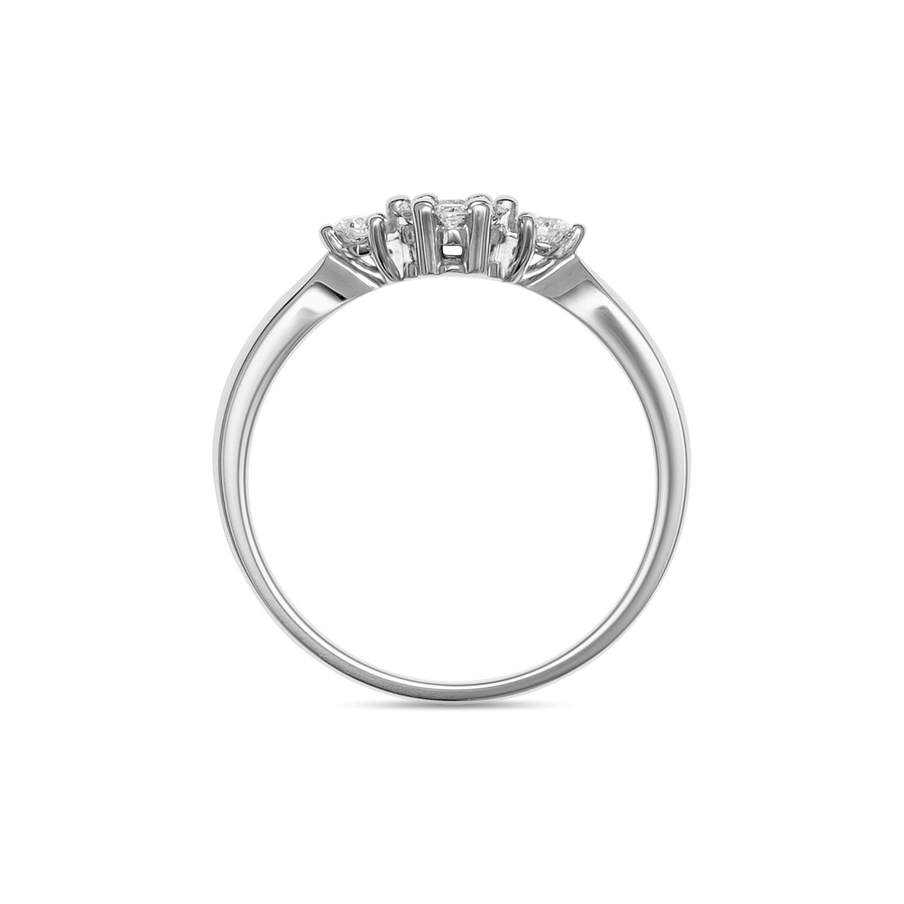 CHRIST Ring aus 585 Weißgold mit Diamanten.
