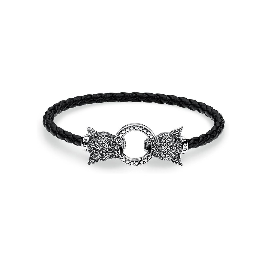 2. Chance - Thomas Sabo Armband A1932-682-11-L17, Damen, 925er Silber, schwarz, Größe: 17