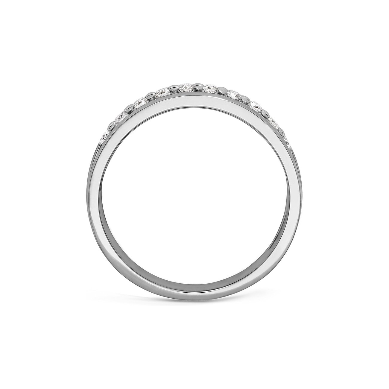 CHRIST Ring aus 585 Weißgold mit Diamanten.