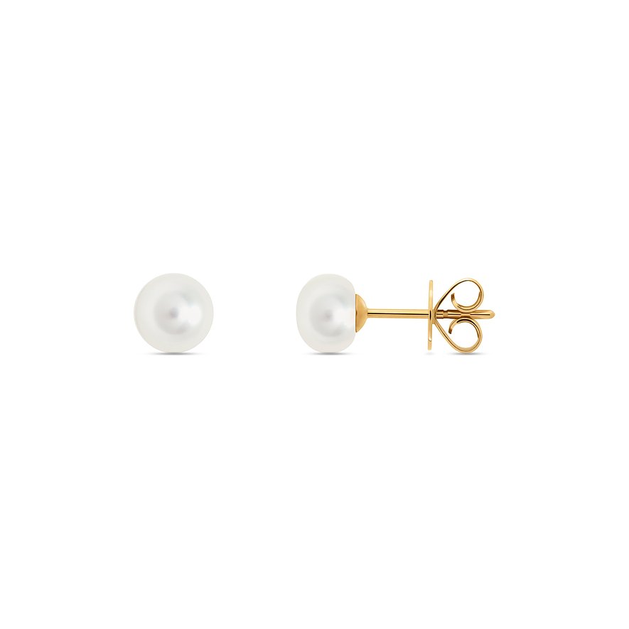 YAMOKO Ohrstecker aus 585 Gelbgold mit Perle.