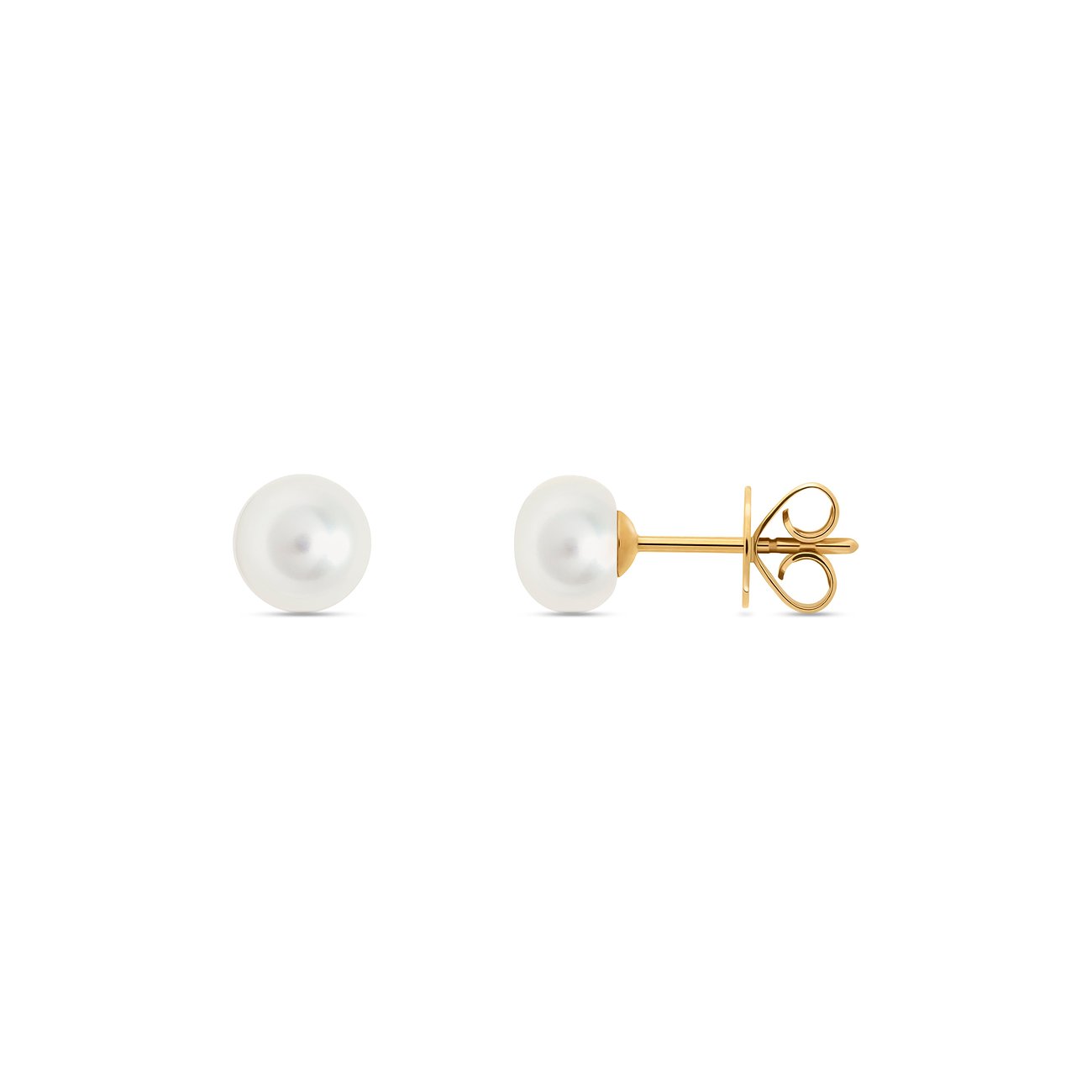 YAMOKO Ohrstecker aus 585 Gelbgold mit Perle.