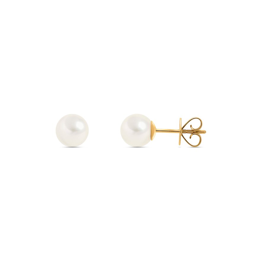 YAMOKO Ohrstecker aus 750 Gelbgold mit Perle.