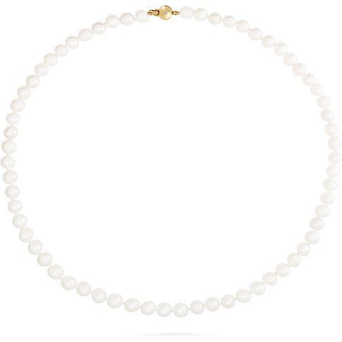 YAMOKO Perlenkette aus 585 Gelbgold mit kleinen Perlen.