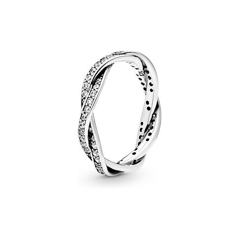Pandora Ring aus 925er Silber mit Zirkonia.