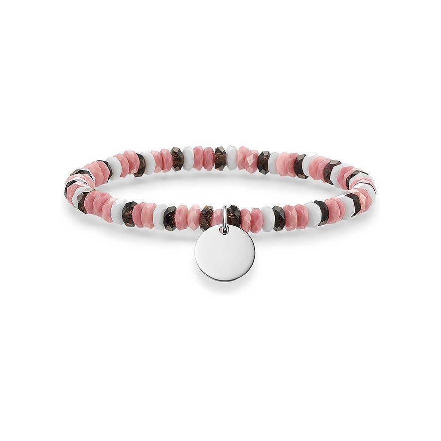2. Chance - Thomas Sabo Armband LBA0026-833-7-L14,5, Rauchquarz, Damen, 925er Silber, silber, Größe: 14