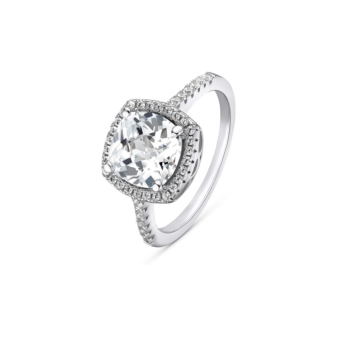 FAVS Ring aus 925er Silber mit Zirkonia.