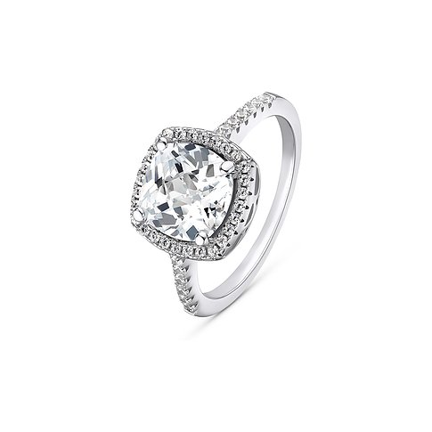 FAVS Ring aus 925er Silber mit Zirkonia.