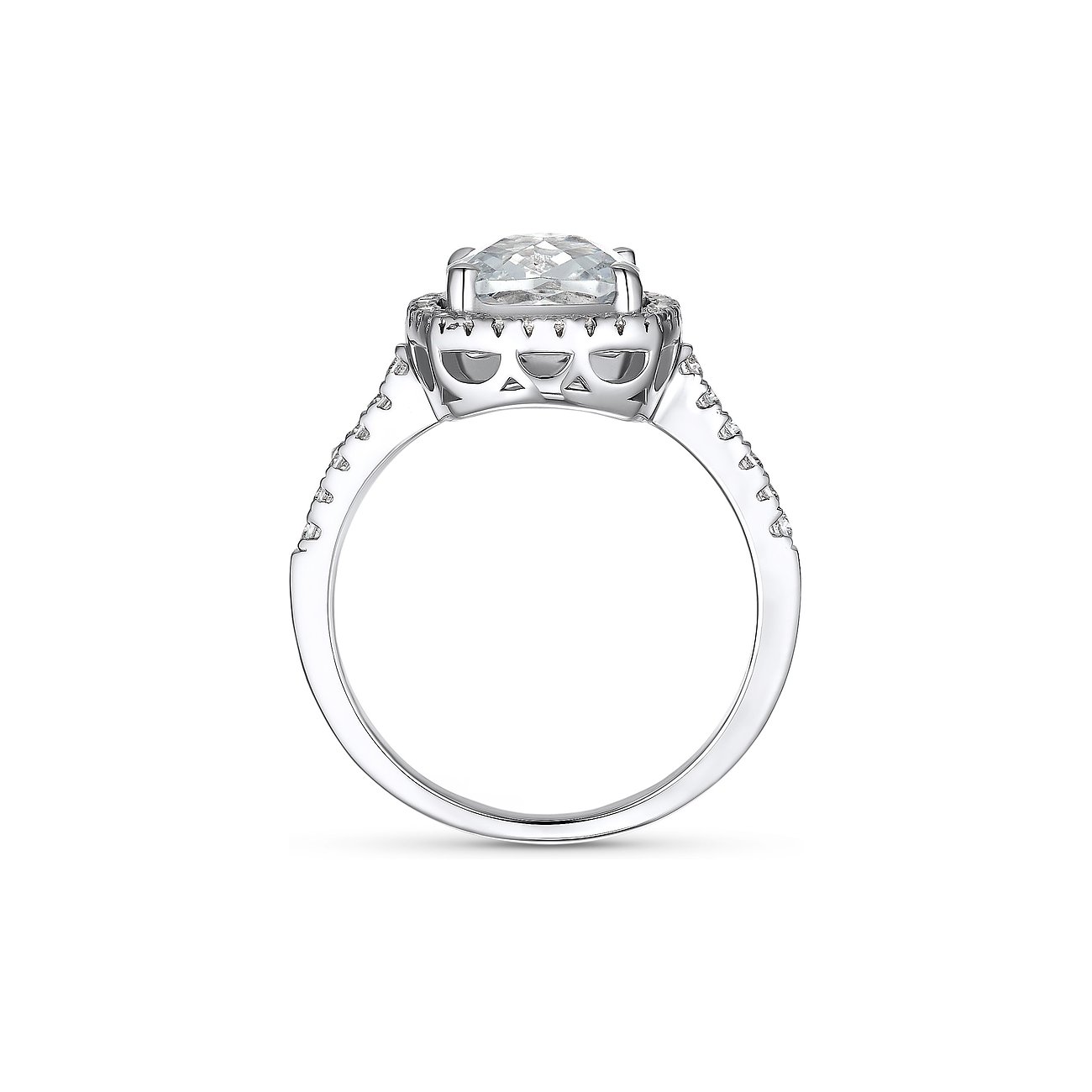 FAVS Ring aus 925er Silber mit Zirkonia.