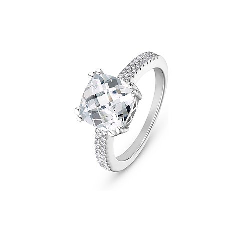 FAVS Ring aus 925er Silber mit Zirkonia.