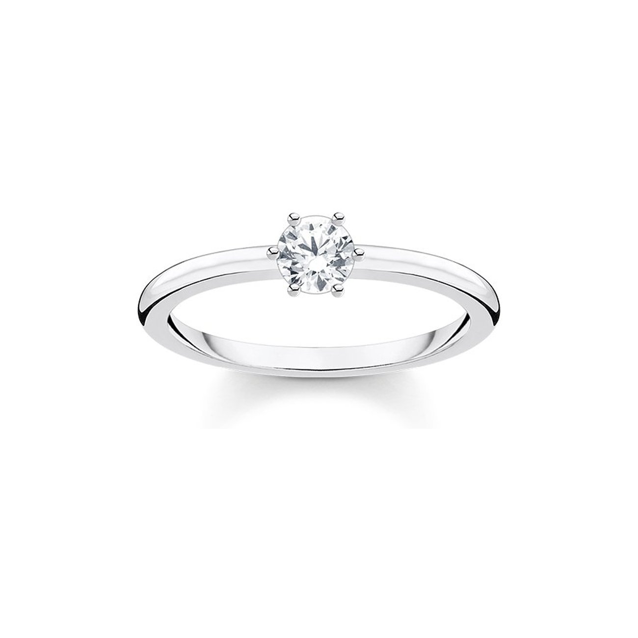 Thomas Sabo Ring aus 925er Silber mit Zirkonia.