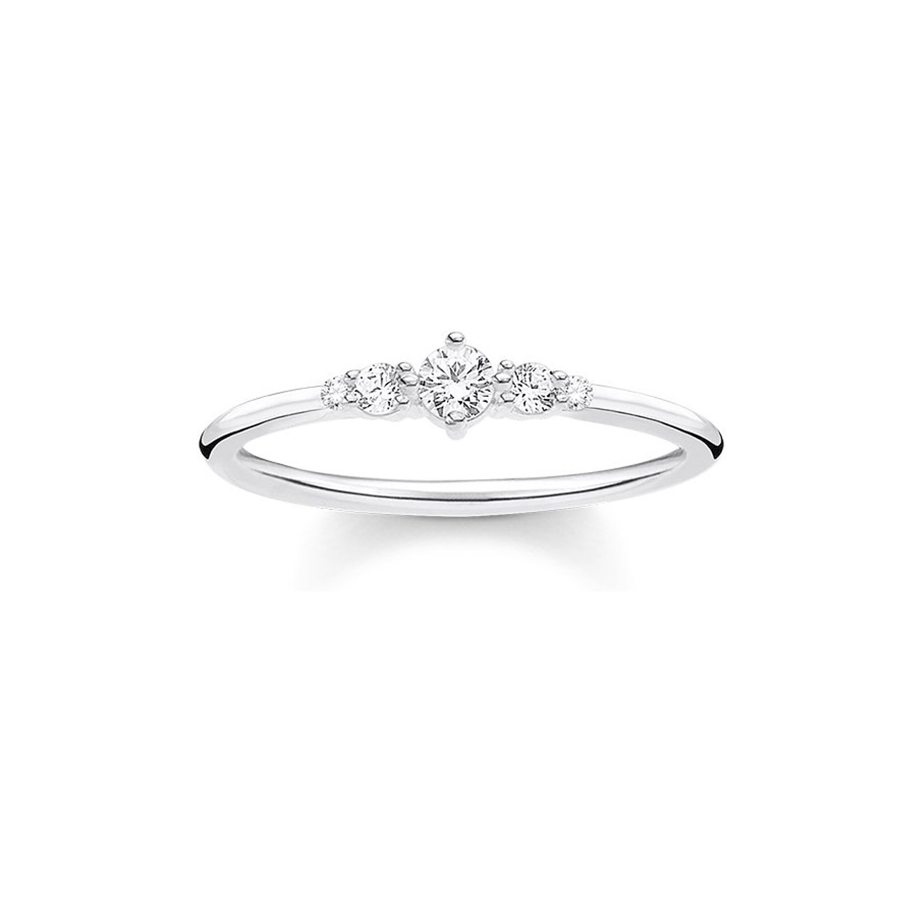 Thomas Sabo Ring aus 925er Silber mit Zirkonia.