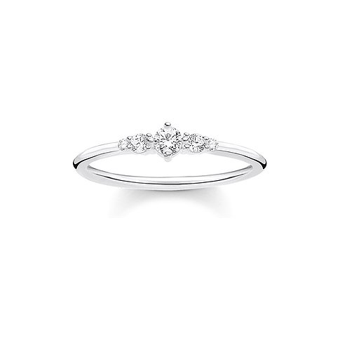 Thomas Sabo Ring aus 925er Silber mit Zirkonia.