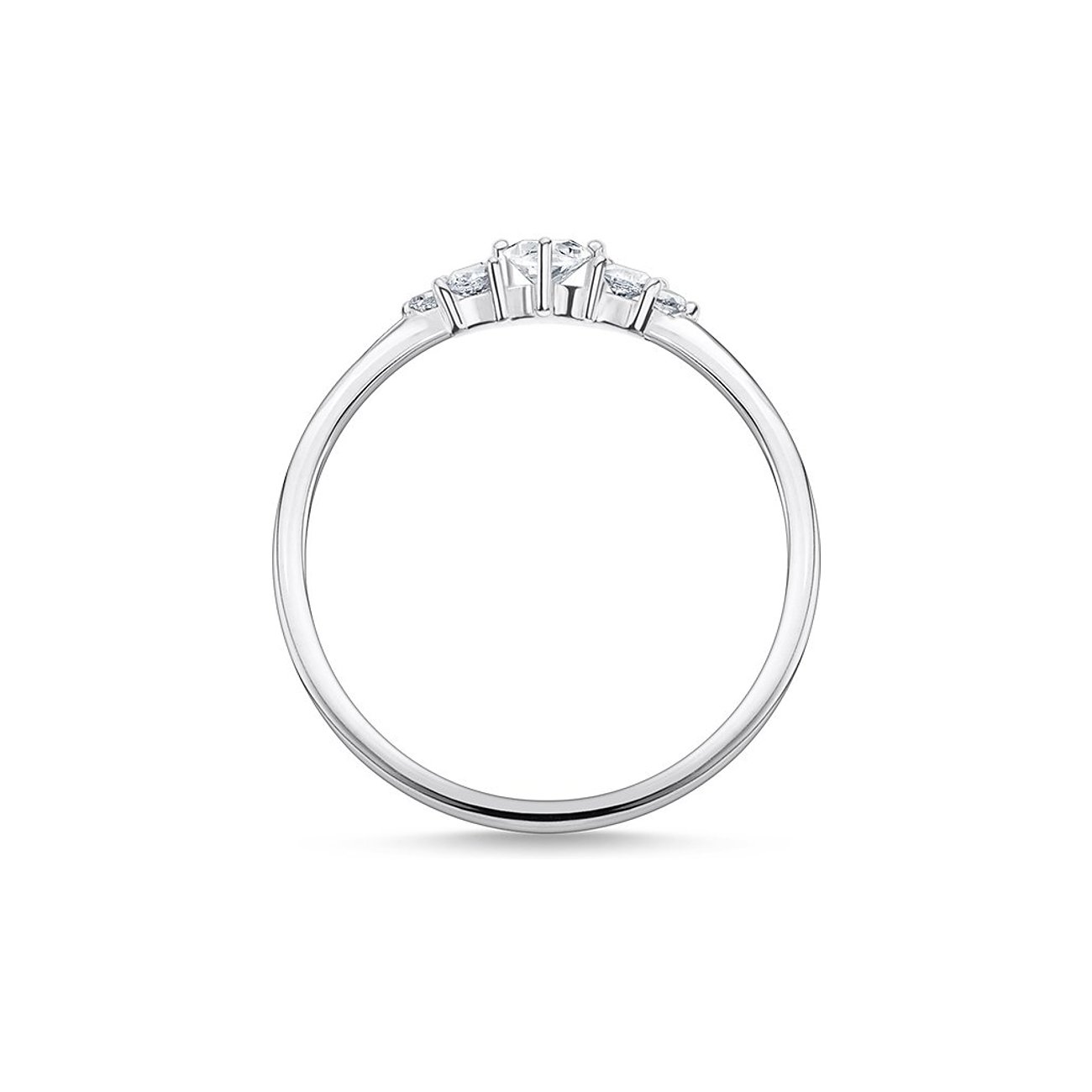 Thomas Sabo Ring aus 925er Silber mit Zirkonia.