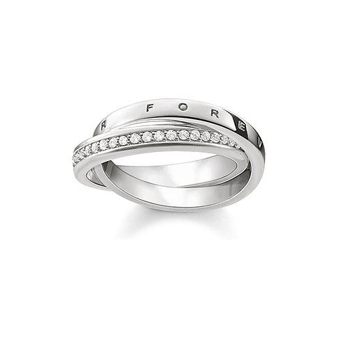Thomas Sabo Ring aus 925er Silber mit Zirkonia.