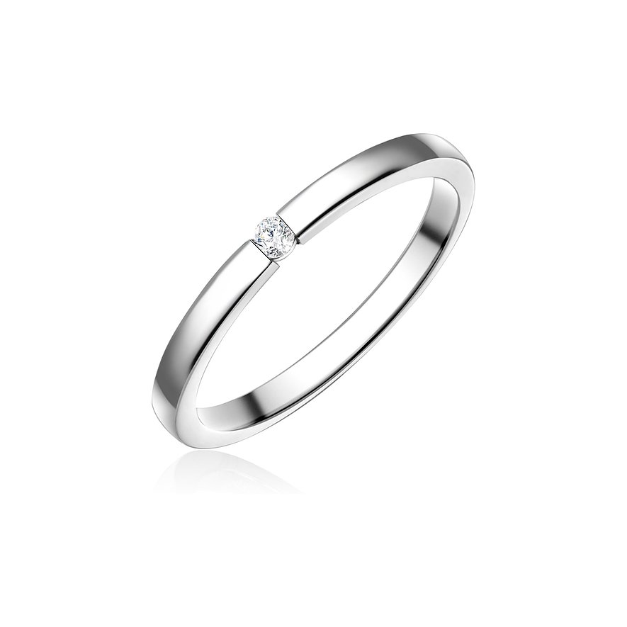 Glanzstücke München Ring aus 925er Silber mit Zirkonia.