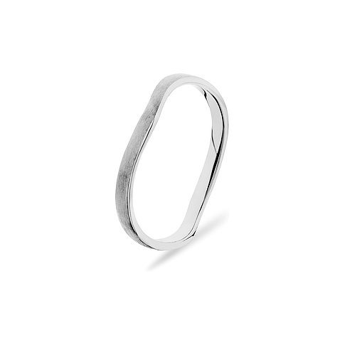 CHRIST Ring aus 925er Silber, matt und poliert.