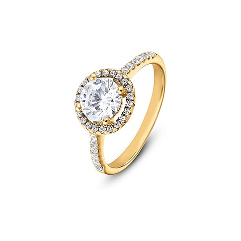 FAVS Ring aus 925er Silber mit Zirkonia.