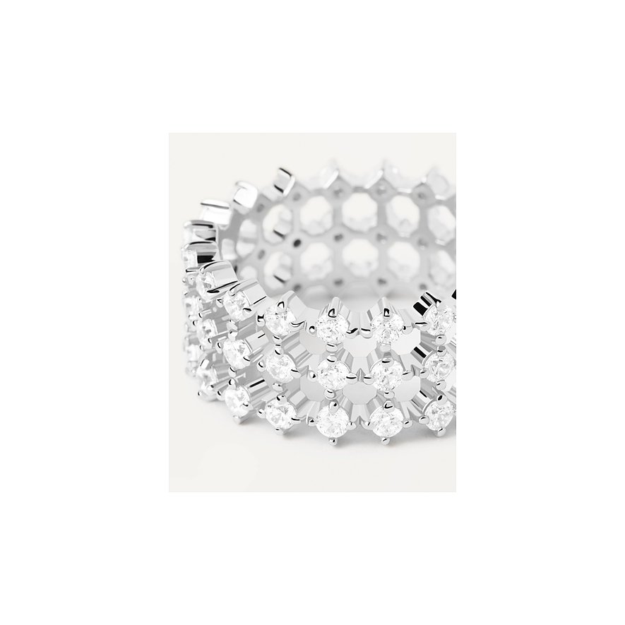 PdPaola Ring aus 925er Silber mit Zirkonia.