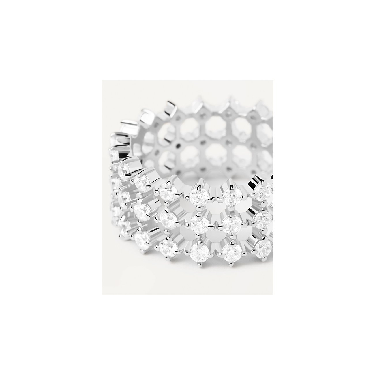 PdPaola Ring aus 925er Silber mit Zirkonia.