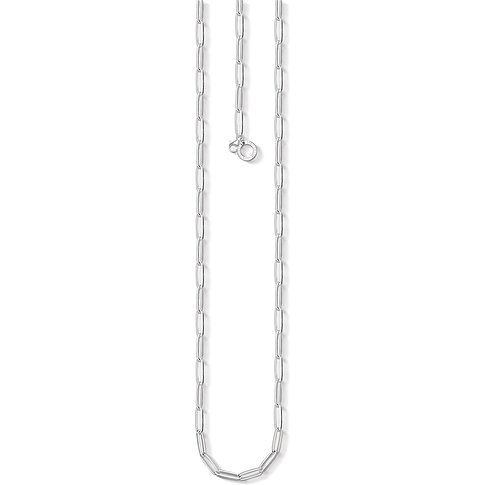 Thomas Sabo Kette aus 925er Silber mit ovalen Gliedern und Karabinerverschluss.