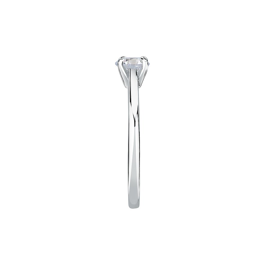 Live Diamond Ring aus 375 Weißgold mit Diamant.