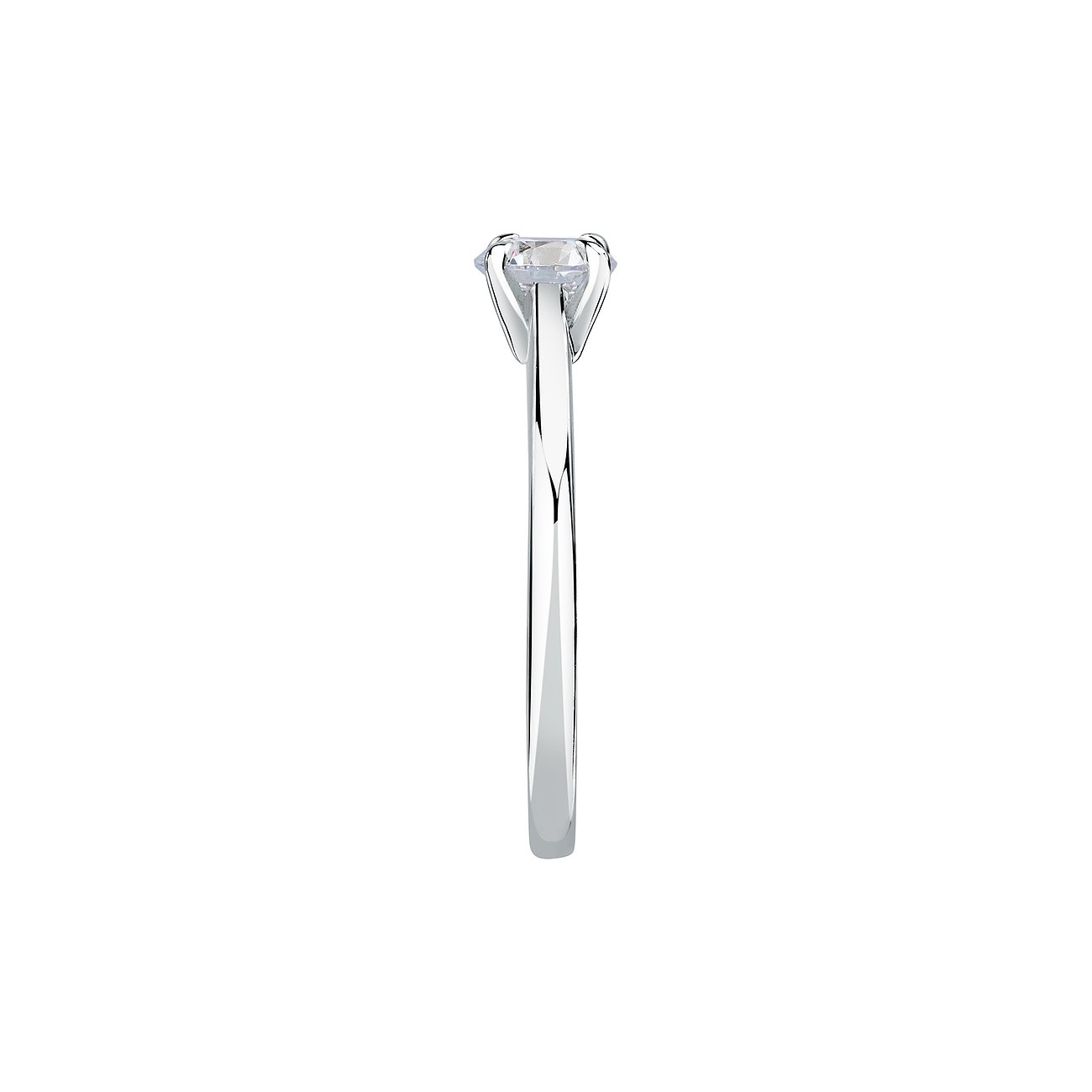 Live Diamond Ring aus 375 Weißgold mit Diamant.