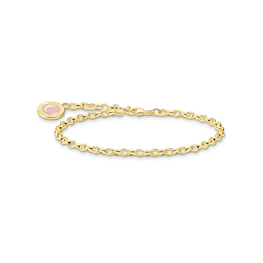 2. Chance - Thomas Sabo Armband, Damen, 925er Silber, Emaille, gold, Größe: 15