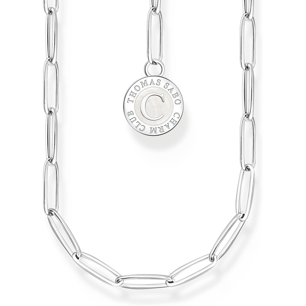 Thomas Sabo Halsschmuck aus 925er Silber mit Emaille-Anhänger.