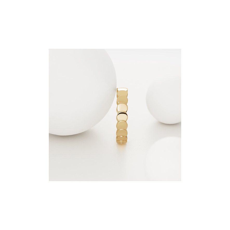 CHRIST Ring aus 585 Gelbgold mit runden Gliedern.