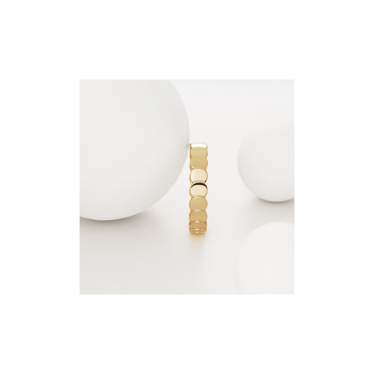 CHRIST Ring aus 585 Gelbgold mit runden Gliedern.