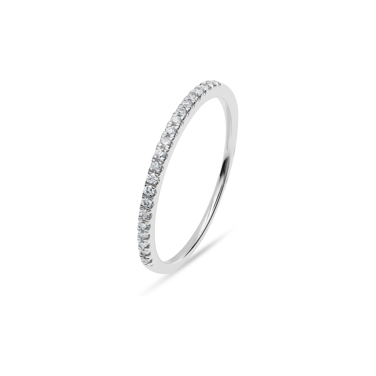 CHRIST Ring aus 585 Weißgold mit Diamanten.