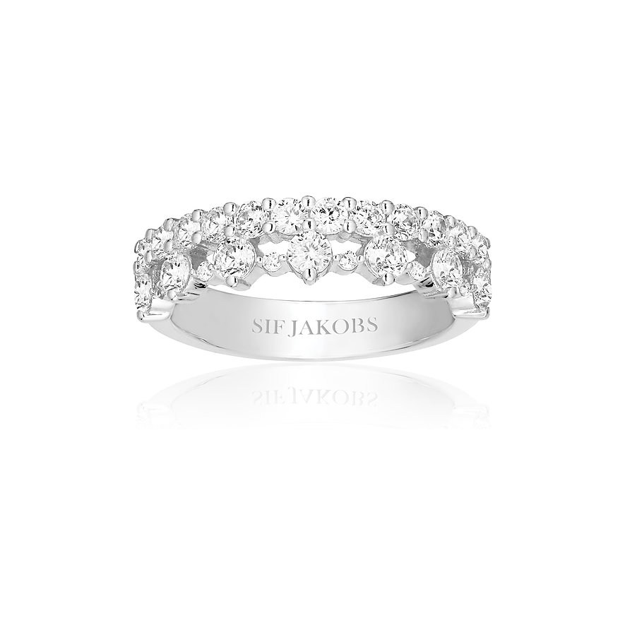 2. Chance - Sif Jakobs Jewellery Damenring SJ-R2367-CZ-56, Damen, 925er Silber, silber, Größe: 56