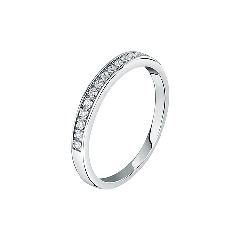 CHRIST Damenring aus 585 Weißgold mit Diamanten.