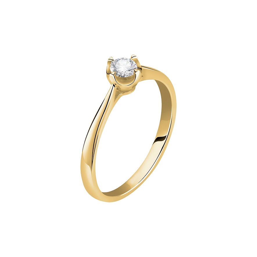 CHRIST Ring aus 585 Gelbgold mit Diamant.