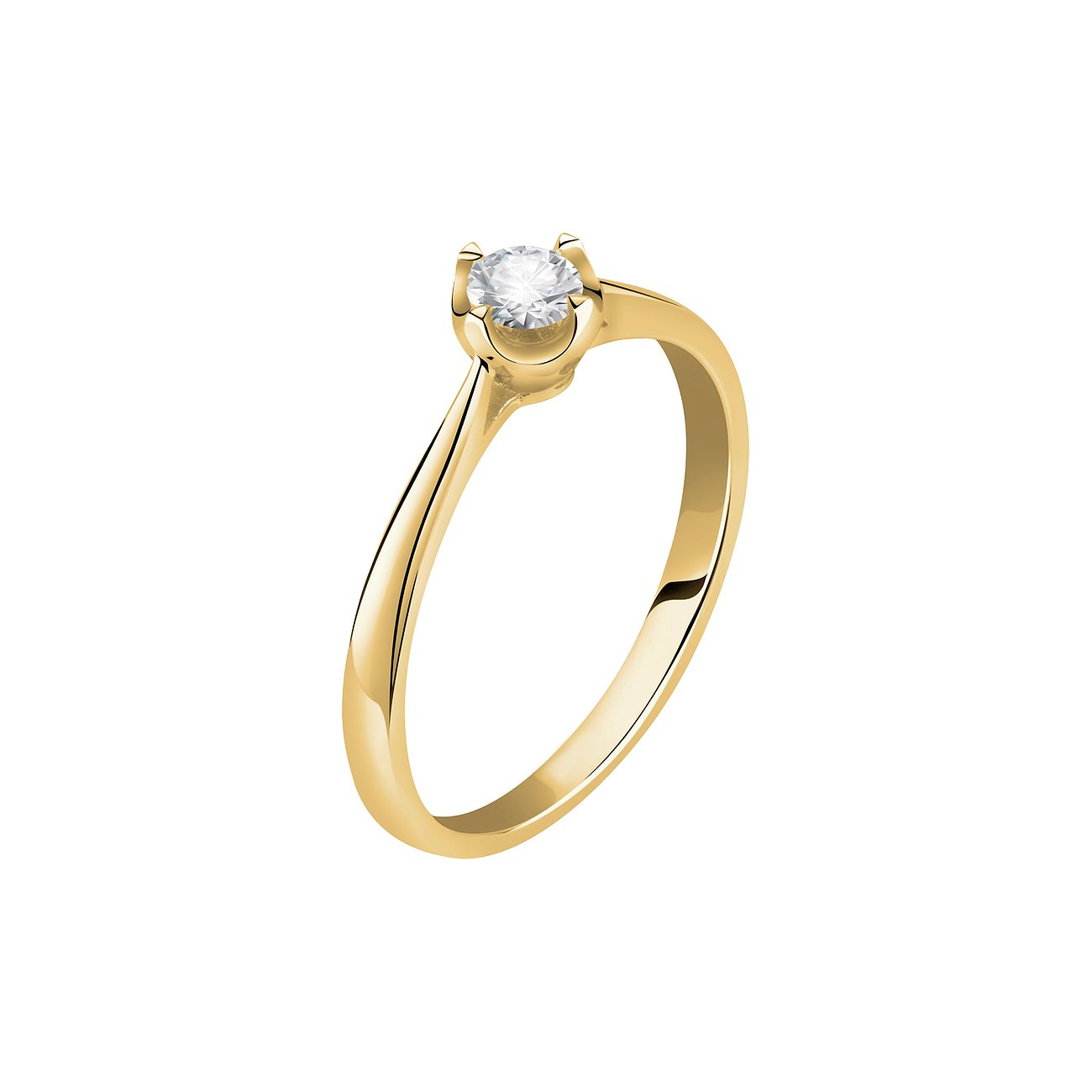 CHRIST Ring aus 585 Gelbgold mit Diamant.