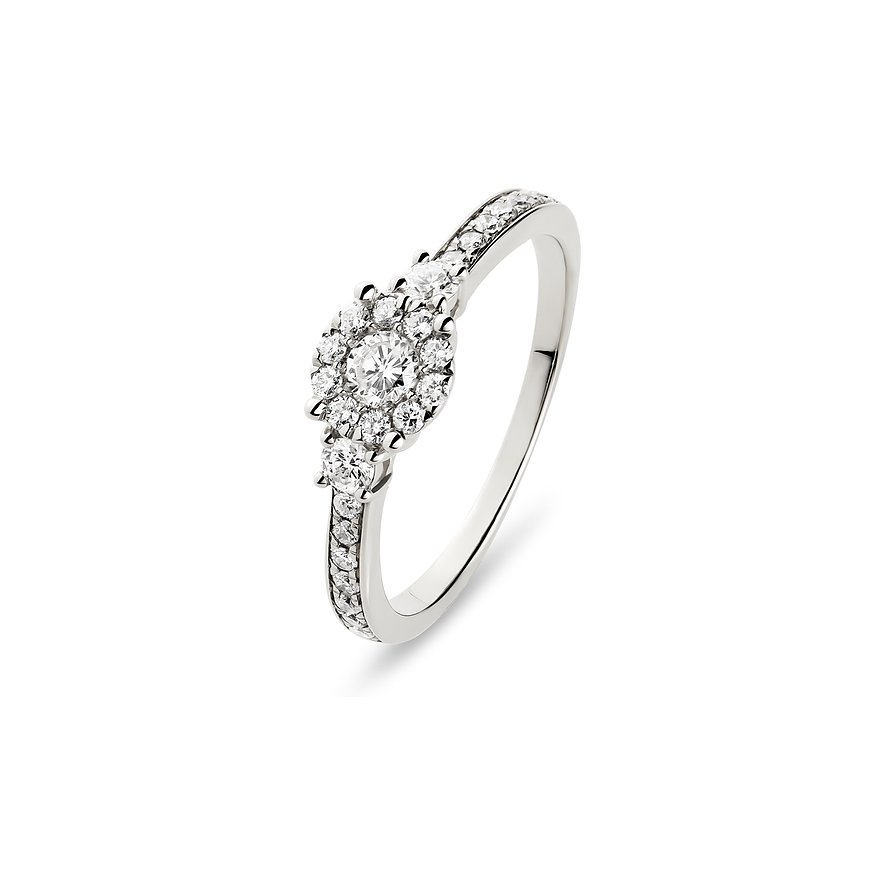 2. Chance - CHRIST Damenring Highlight Ring, Damen, 585er Weißgold, weißgold, Größe: 56