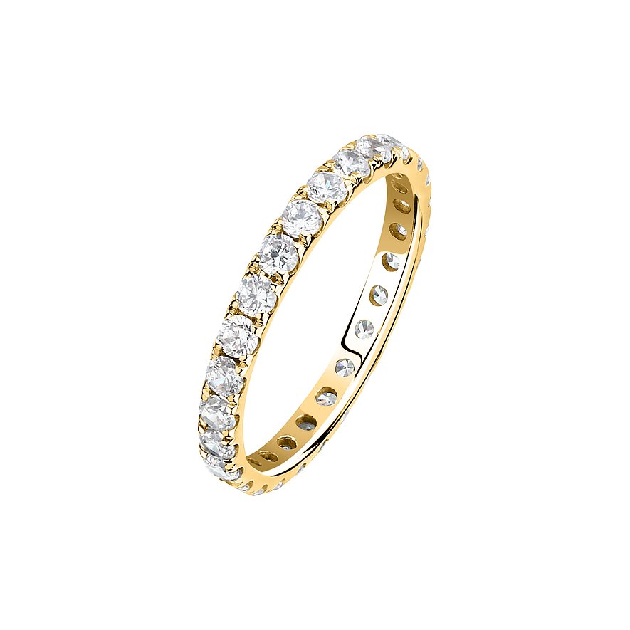 2. Chance - Live Diamond Damenring LDY117222014, Damen, 375er Gelbgold, recycelt, gelbgold, Größe: 54