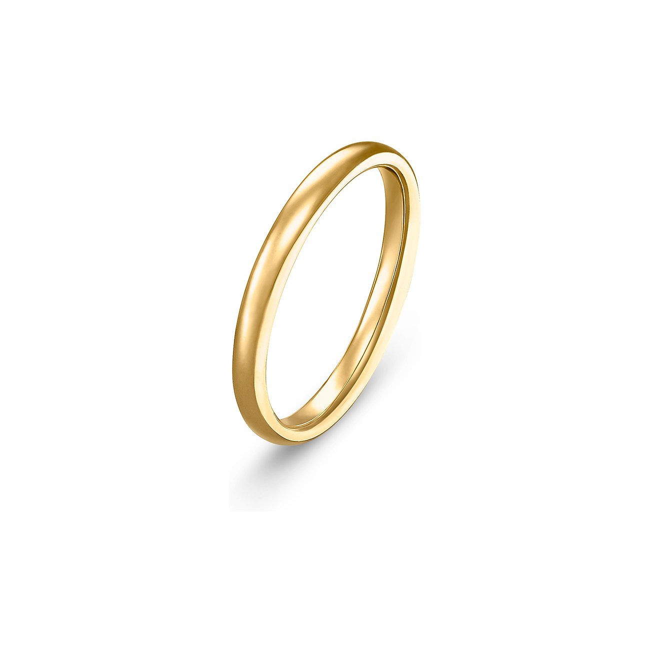 CHRIST Ring aus 375 Gelbgold, schlicht und poliert.