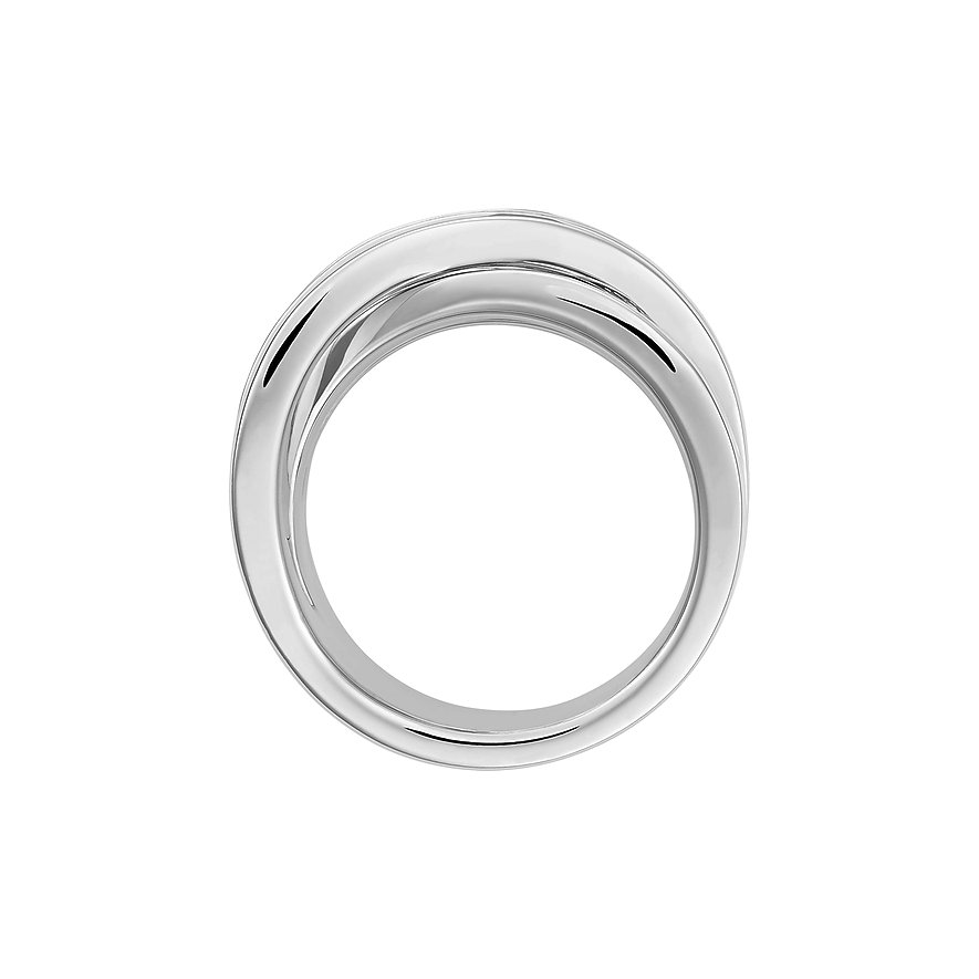 JETTE Ring aus rhodiniertem 925er Silber mit Zirkonia.