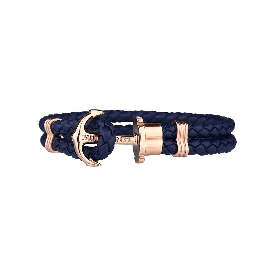 2. Chance - Paul Hewitt Armband PH-PH-L-R-N-S, Damen, Leder, Edelstahl, blau, Größe: S