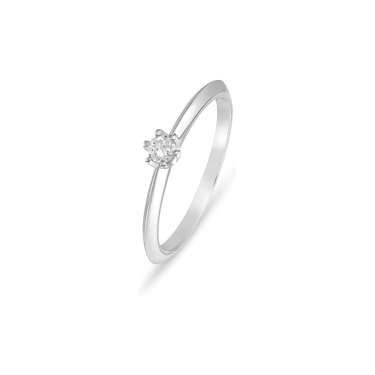 CHRIST Platin Ring mit Diamant.