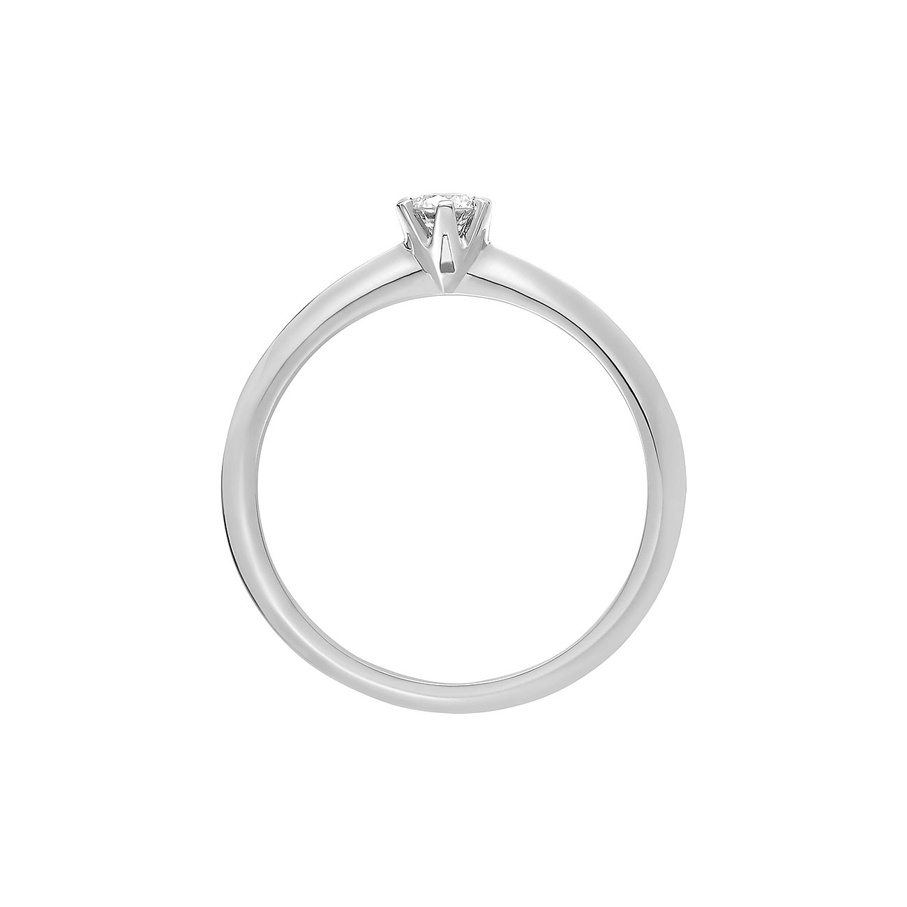 CHRIST Platin Ring mit Diamant, Solitär.