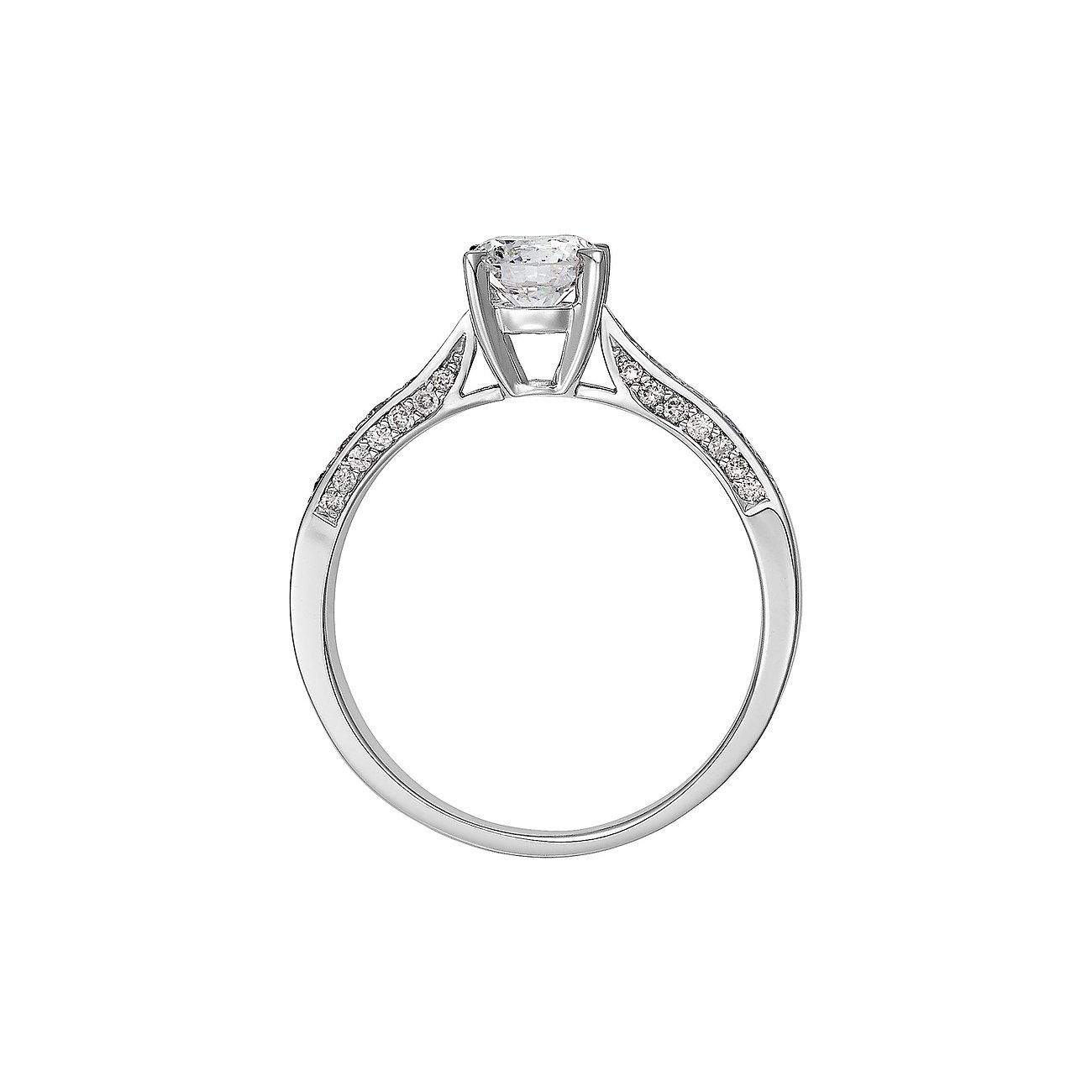 CHRIST Ring aus 585 Weißgold mit Diamanten.