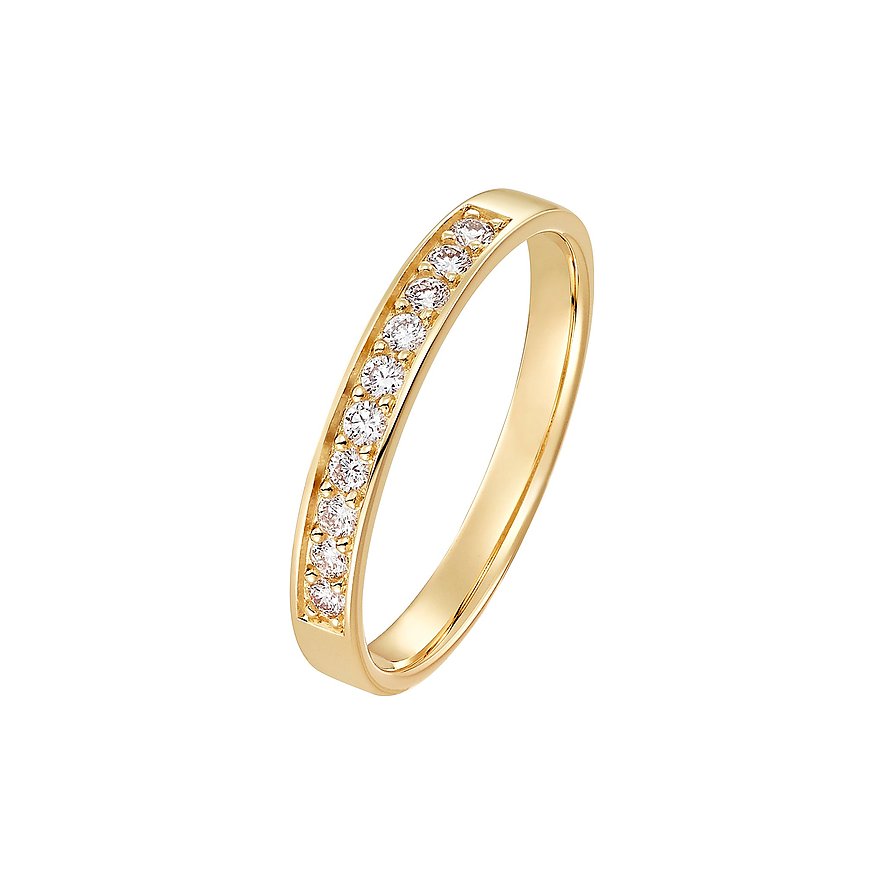 CHRIST Ring aus 585 Gelbgold mit Diamanten.