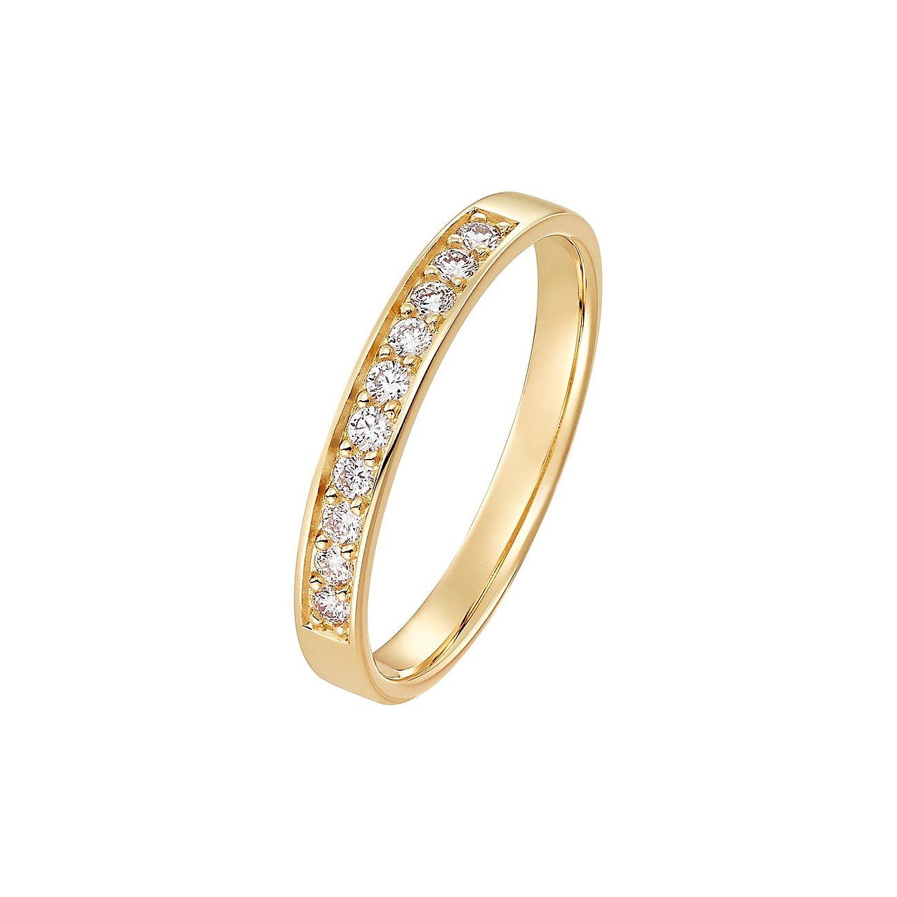 CHRIST Ring aus 585 Gelbgold mit Diamanten.