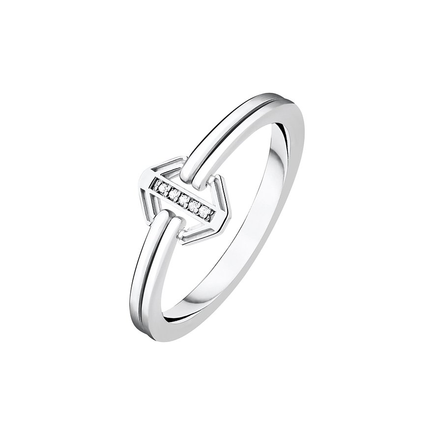 2. Chance - Thomas Sabo Damenring D_TR0036-725-14-54, Damen, 925er Silber, silber, Größe: 54