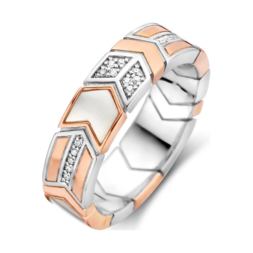 

Ti Sento - Milano Damesring 12202MW/48 Zilver 925