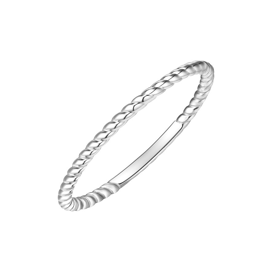Glanzstücke München Anello A Fascia Donna | Argento Sterling Dorato Oro Giallo, Con Zirconi, Larghezza 5.9mm