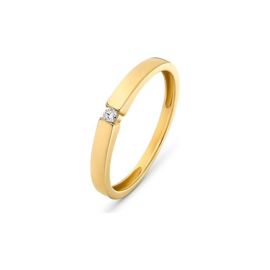 CHRIST Damenring, Damen, 375er Gelbgold, gelbgold, Größe: 50